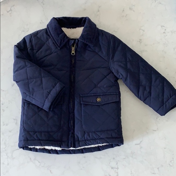 Navy barn jacket 18-24 months - Picture 1 of 5